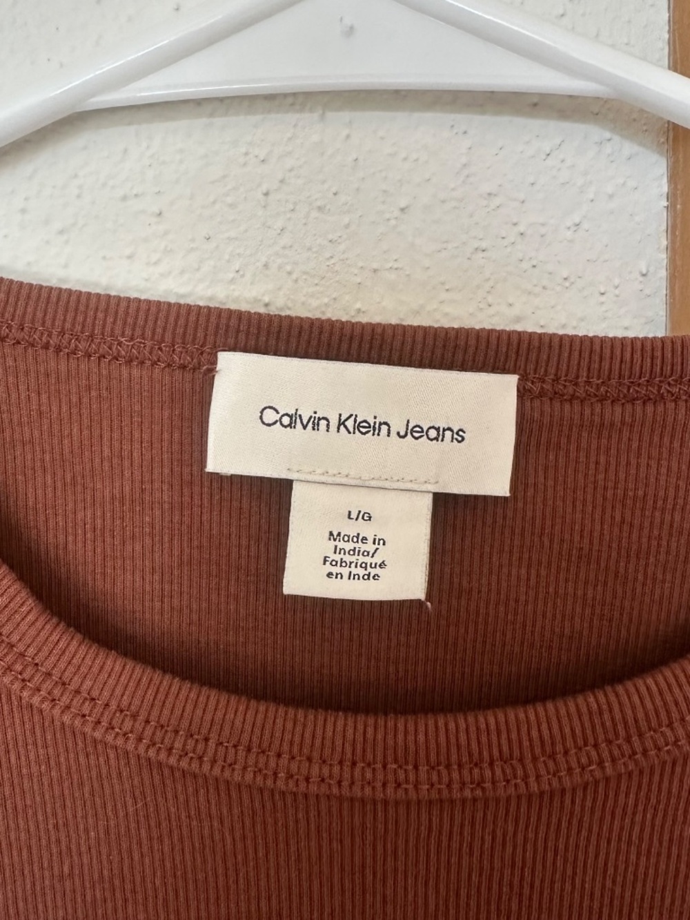 Calvin Klein Ribbed Tee - Picture 2 of 3